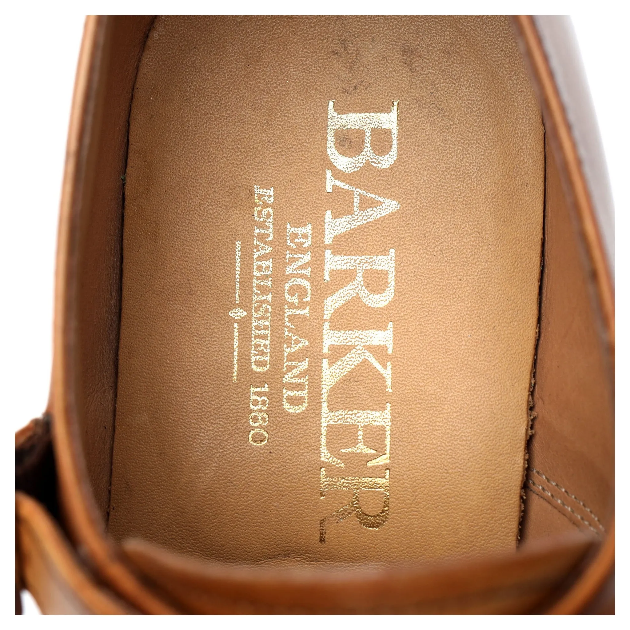 'Tunstall' Tan Brown Leather Double Monk Strap UK 8 F